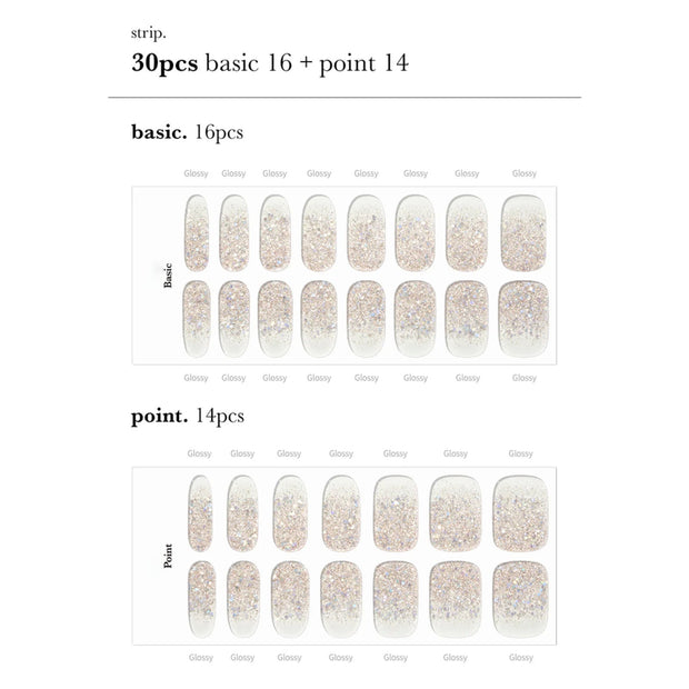 Holiday Edition Gel Nail Stickers – Semi-Cured, Glossy & Long-Lasting Wearable Nails for Festive Seasons