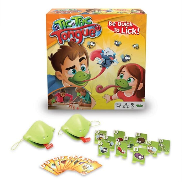 Flick & Stick Frog Tongue Challenge – Hilarious Face Mask Game