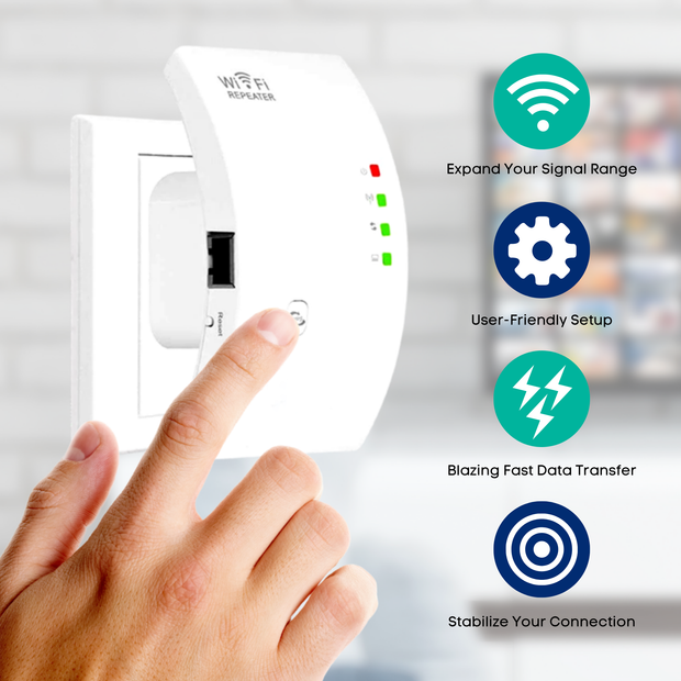 📶 WiFi Signal Booster – Eliminate Dead Zones, Enjoy Seamless Internet