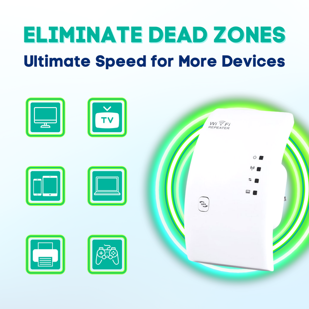 📶 WiFi Signal Booster – Eliminate Dead Zones, Enjoy Seamless Internet
