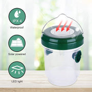 Solar-Powered Hanging Wasp Trap – Reusable Outdoor Insect Catcher for Yellow Jackets, Hornets, and Bees