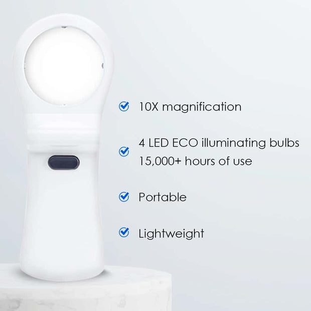 i-Chek Pro – Illuminated 5X Magnifying Eye Mirror for Eyelid & Eyelash Care