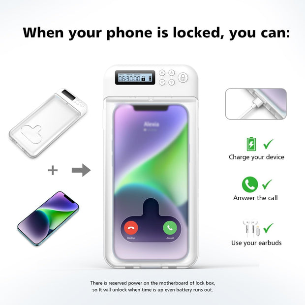 TimeLock Pro – Focus Boosting Phone Safe for Students & Kids