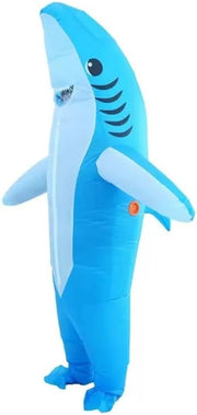 🦈 Inflatable Shark Costume with Big Mouth – Hilarious Party & Halloween Outfit
