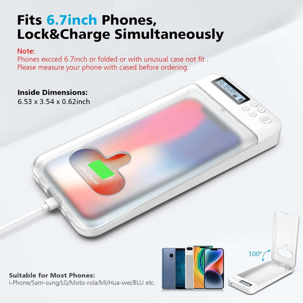 TimeLock Pro – Focus Boosting Phone Safe for Students & Kids
