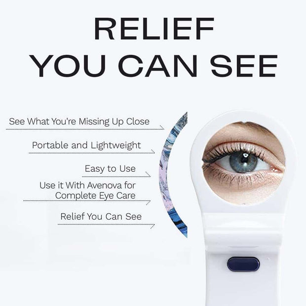 i-Chek Pro – Illuminated 5X Magnifying Eye Mirror for Eyelid & Eyelash Care