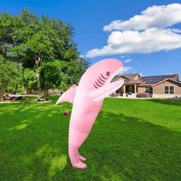 🦈 Inflatable Shark Costume with Big Mouth – Hilarious Party & Halloween Outfit