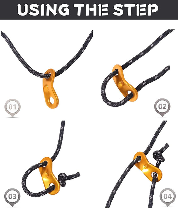 🌟 Reflective Tent Guy Ropes – Glow Like a Pro!