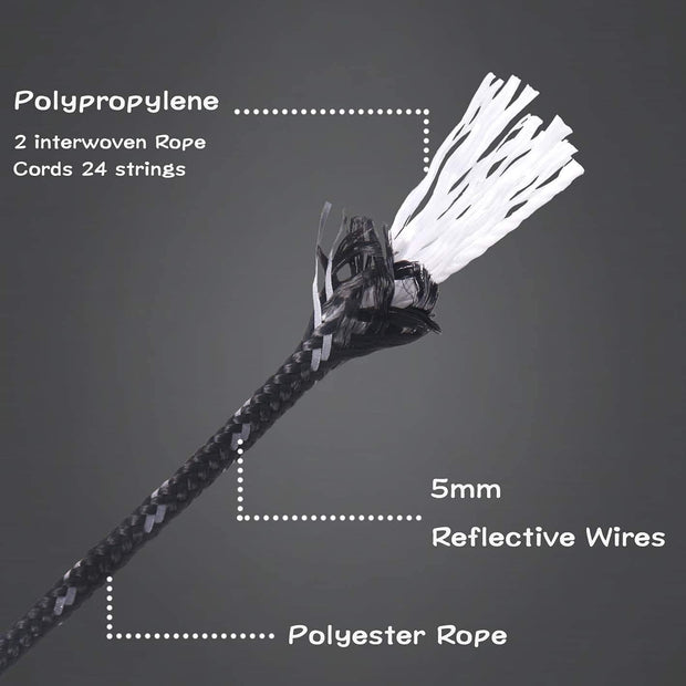 🌟 Reflective Tent Guy Ropes – Glow Like a Pro!