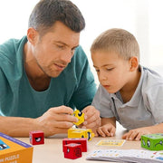 Face-Changing Cube Puzzle Game – Expression Blocks Toy | Brain Training × Parent-Child Interaction × Travel-Friendly