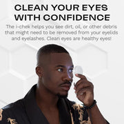 i-Chek Pro – Illuminated 5X Magnifying Eye Mirror for Eyelid & Eyelash Care