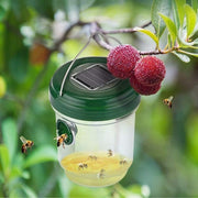 Solar-Powered Hanging Wasp Trap – Reusable Outdoor Insect Catcher for Yellow Jackets, Hornets, and Bees