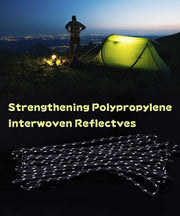 🌟 Reflective Tent Guy Ropes – Glow Like a Pro!