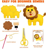 🦁 Jungle Animal Sewing Kit for Kids – Fun, Creative & Educational DIY Plush Craft Set