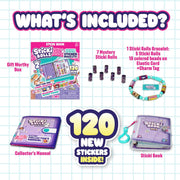 Wearable & Shareable Toy Sticker Bracelet + Collector Sticker Book