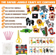 🦁 Jungle Animal Sewing Kit for Kids – Fun, Creative & Educational DIY Plush Craft Set