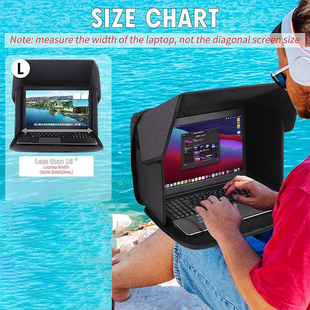💻 Laptop Privacy Sunshade Bag – Block Glare, Protect Privacy & Work Anywhere