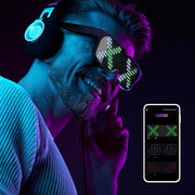 Customizable Bluetooth LED Glasses – Perfect for Christmas, Halloween & Birthday Parties