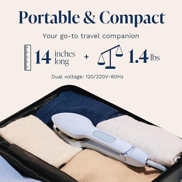 ✨ Compact Steamer Iron – 3-in-1 Travel-Ready Wrinkle Remover, No Ironing Board Needed! ✨