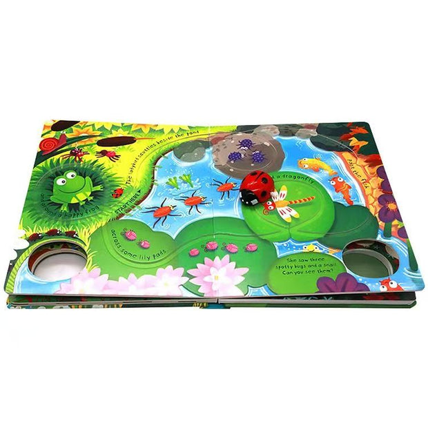 Where’s the Ladybug Going? – Wind-Up Ladybug Interactive Children’s Book