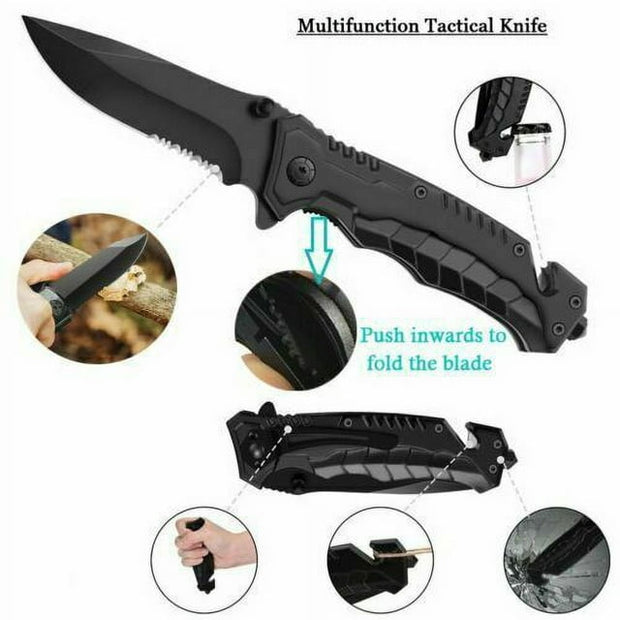 Emergency Survival Gear Kits 14 in 1 – Portable Tactical Tools for Camping, Hiking, Outdoor Adventures