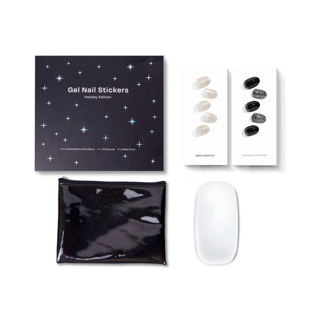 Holiday Edition Gel Nail Stickers – Semi-Cured, Glossy & Long-Lasting Wearable Nails for Festive Seasons