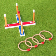 🎯 Wooden Ring Toss Game – Classic Fun for All Ages!