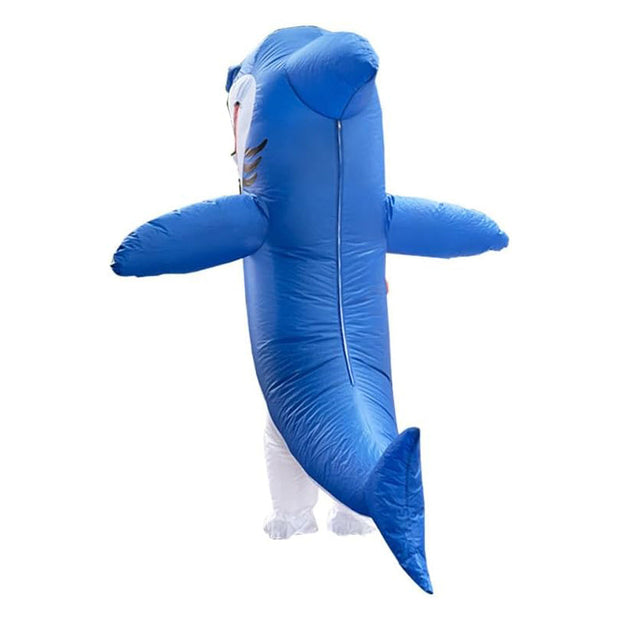 🦈 Inflatable Shark Costume with Big Mouth – Hilarious Party & Halloween Outfit